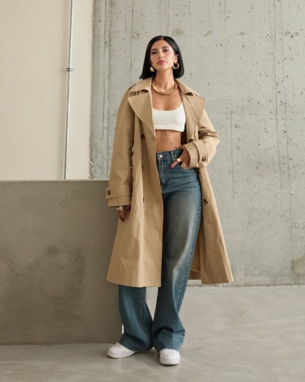 Trençkot Açık Kahve